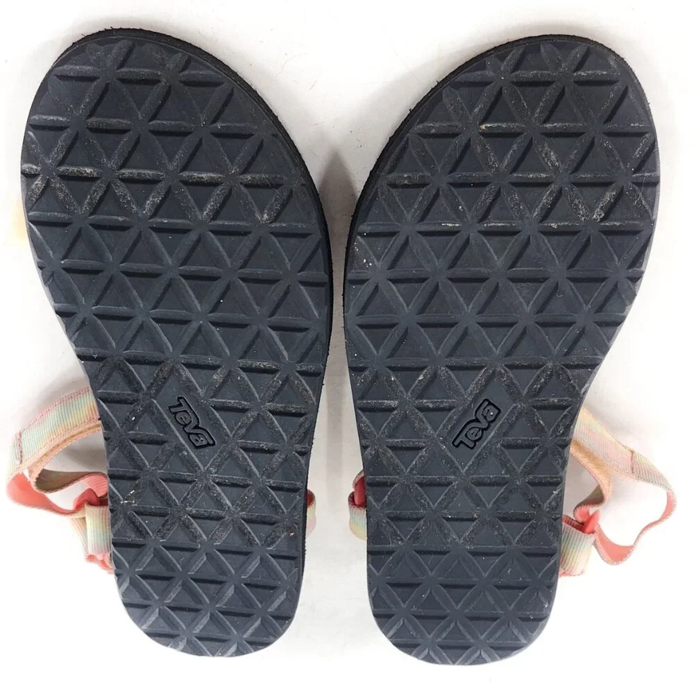 TEVA Original Universal Women's Tie Dye Sorbet Lemon Sandals - Picture 6 of 6